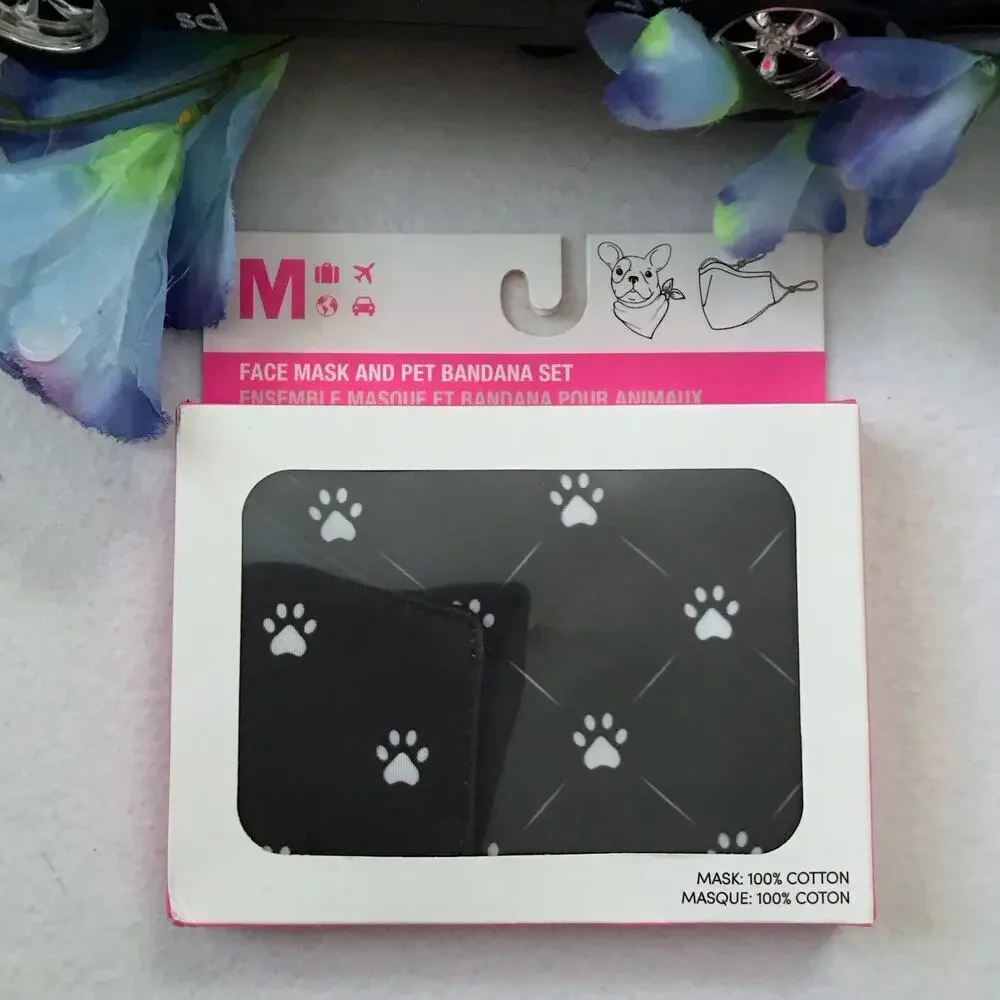 My Tagalongs Face Mask and Pet Bandana New In Package Set
